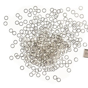 400X Jump Rings Ring Split Connecting DIY Silver 5mm Jewelry Making image 2