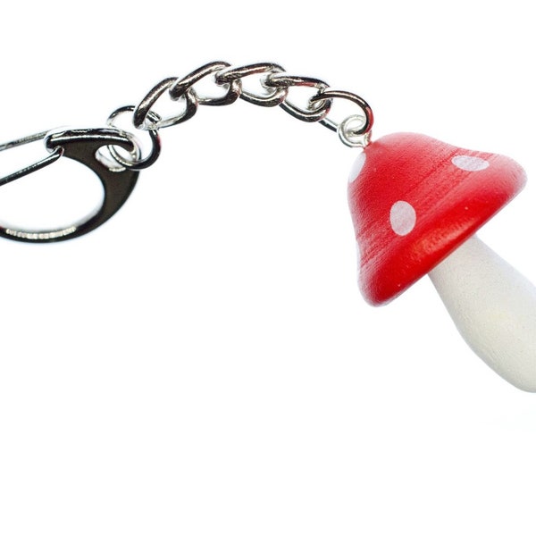 Amanite tue-mouches Porte-cle Porte-cles champignons Pendentif rouge Miniblings