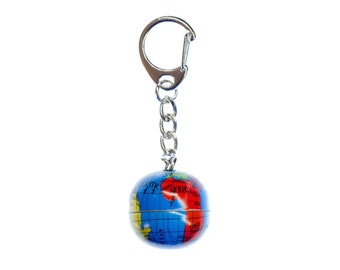 Globe Key Ring Chain Miniblings World Travel Earth