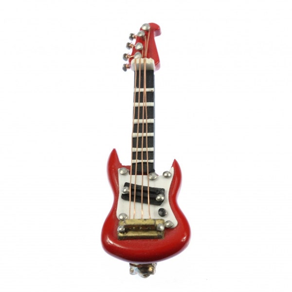 guitare Broche guitare electrique guitare electrique guitariste+ boîte rouge bande