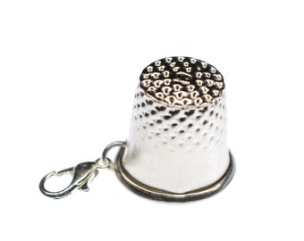 Thimble Sewing Charm Pendant For Bracelet Wristlet Miniblings Seamstress Taylor