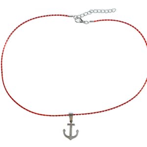 Anchor Necklace Miniblings 45Cm Maritime Sea Cord Boat Lake 3Cm
