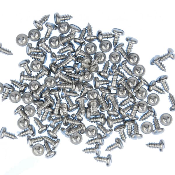 100X Miniscrews Screws 2 2X4 5mm (4.5mm Long) Jewelery Screw DIY Jewelry Making