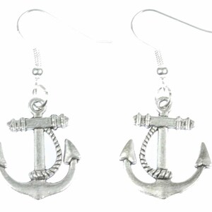 Anchor With Rope 2 Earrings Miniblings Maritimee Boat Ship S