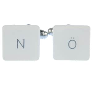 Keyboard Key Cuff Links Miniblings Vintage + Box Button Computer N And E