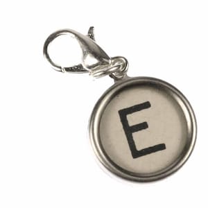 Typewriter Keys Key Charm Miniblings Chosse a Letter Name Initial Your Name White