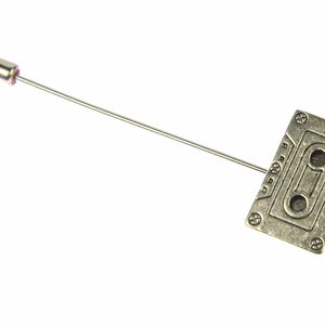 Cassette Tape Music Tie Clip Miniblings Record Retro Musician Tiepin Needle Pin