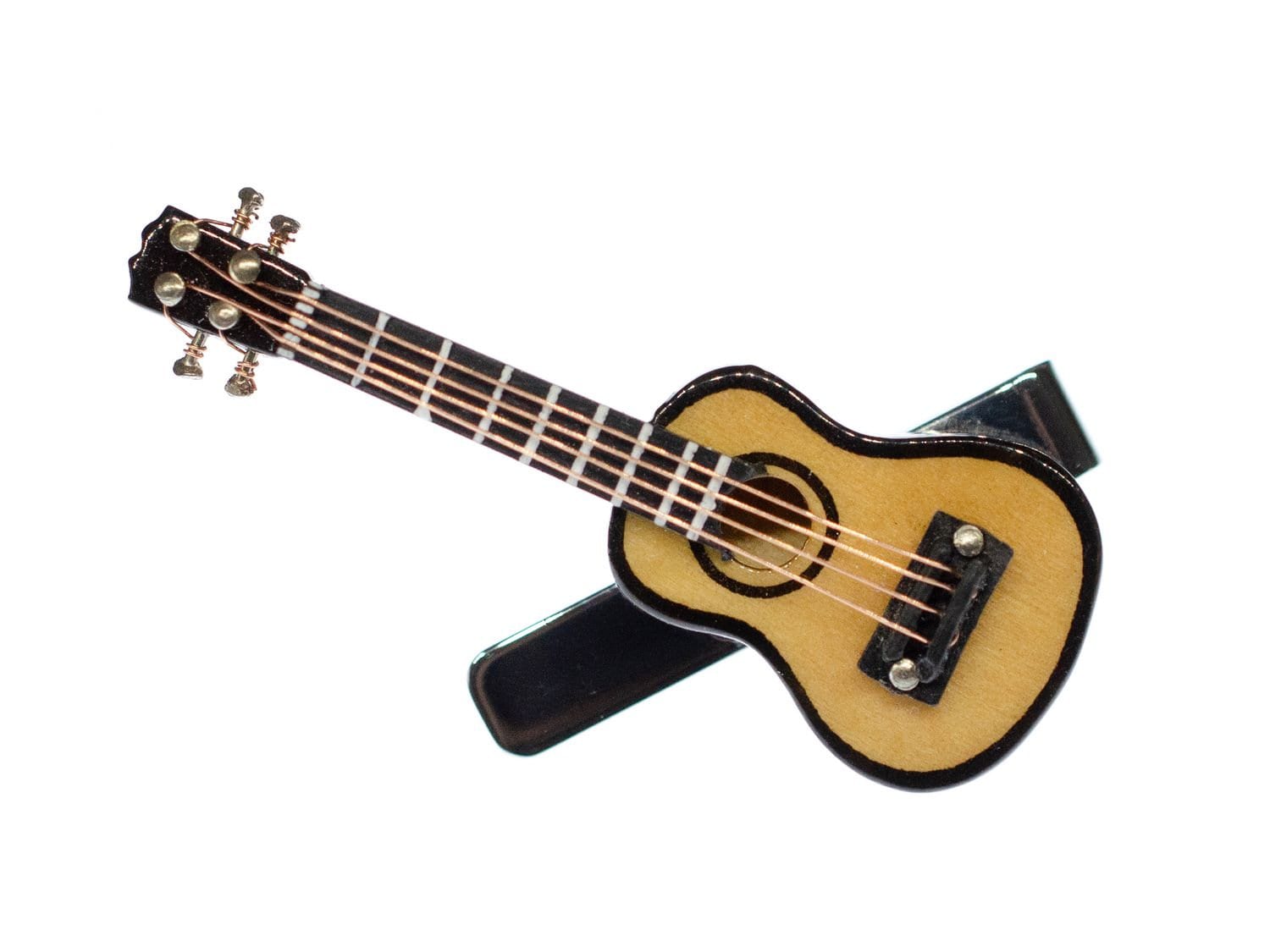 Acoustic-Guitar Tie Clip Bar + Box Miniblings Instrument Music Guitar Rock Tiepin