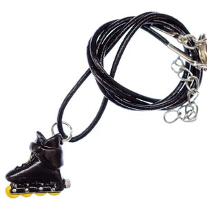 Inline Skates Roller Skates Necklace Miniblings Sport Childrens Leather