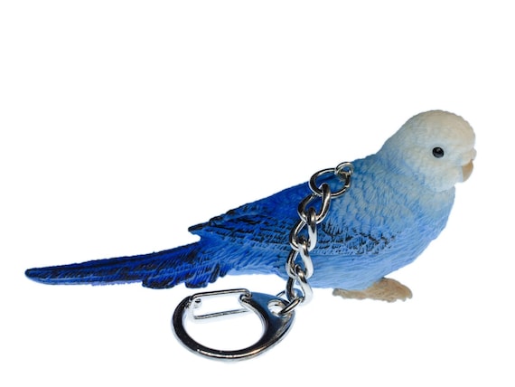 Budgie Key Ring Chain Miniblings Bird Blue - Etsy 日本