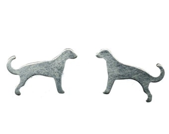 Dog Silver 925 Ear Studs Earrings Miniblings Dogs Doggy Great Dane Pet Pets