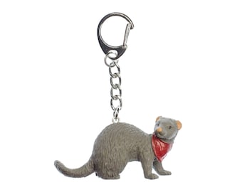 Ferret Key Ring Chain Miniblings Marten