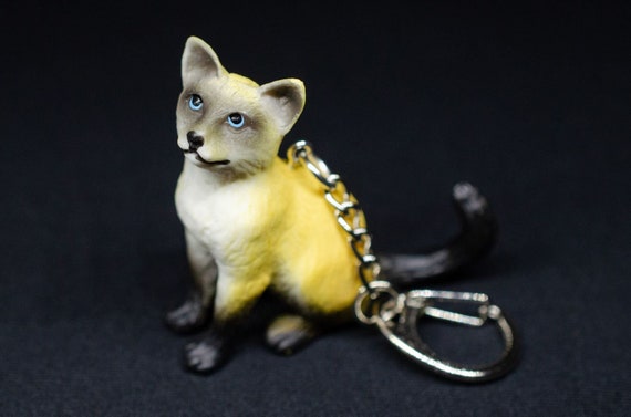 Niedlich Kitten Katze Schlüsselanhänger Schlüsselring Tasche Geldbörse 