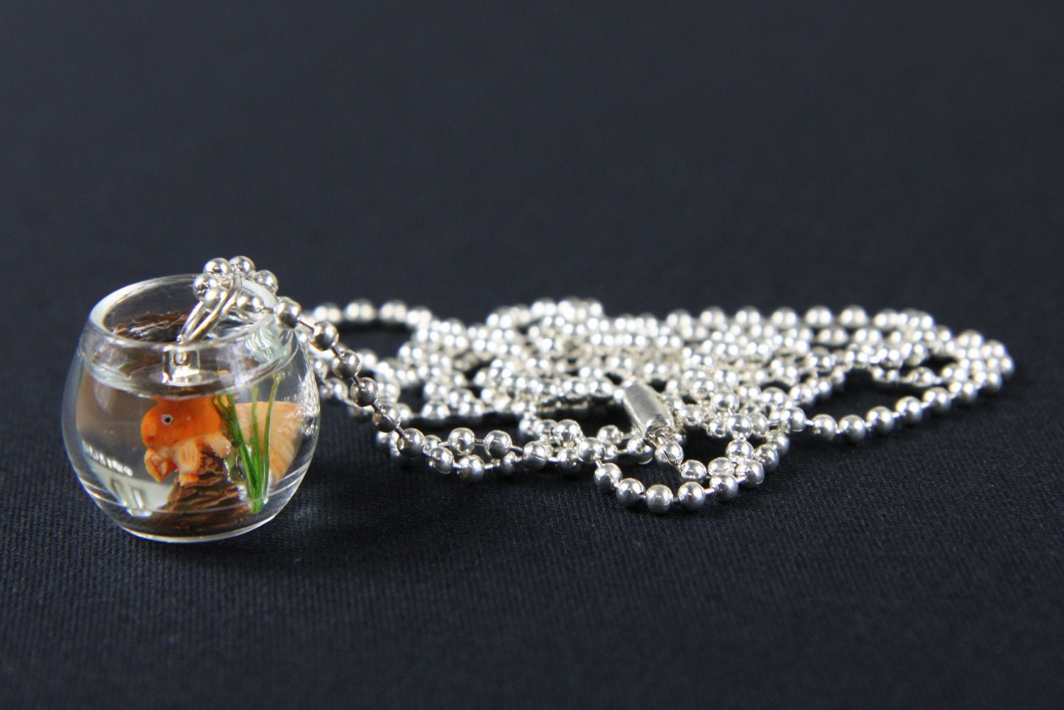Goldfish bowl hotsell necklace