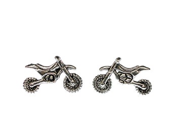 Motorbike Motocross Earrings Ear Studs Stud Earstuds Miniblings Vehicle Quad