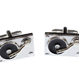 Turntables Cuff Links Cufflinks Miniblings Buttons DJ Music Record Player Records