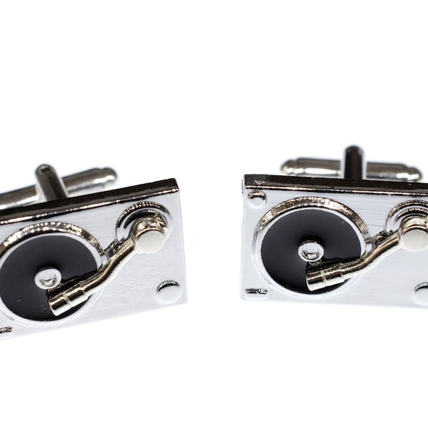Turntables Cuff Links Cufflinks Miniblings Buttons DJ Music Record Player Records
