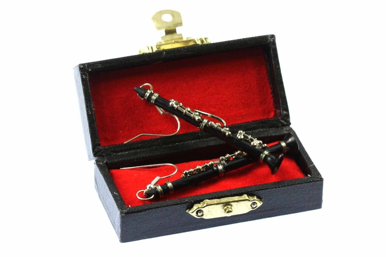 Clarinet Earrings Miniblings Clarinets Music Box image 2