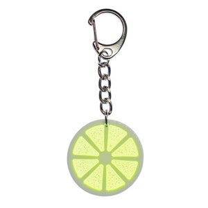 Lime Slice Key Ring Chain Miniblings Key Ring Chain Green