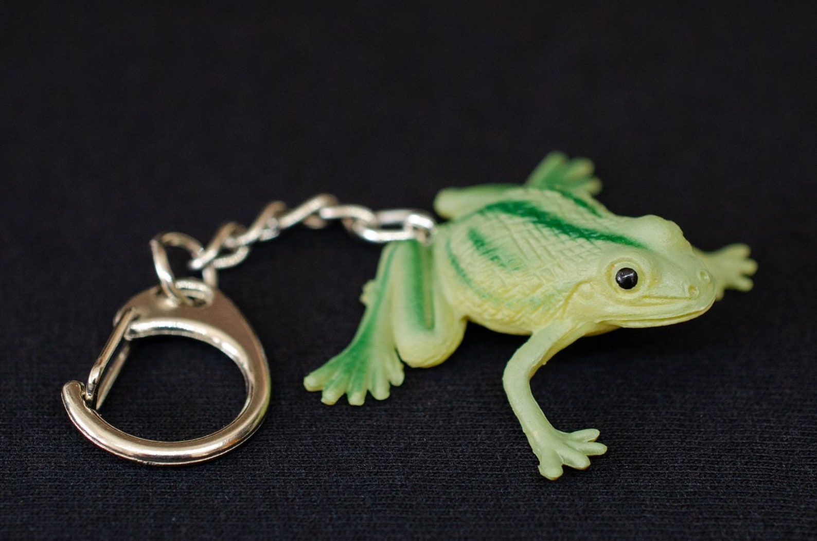 Frog Key Ring Chain Miniblings Frogs 32mm Key Ring Chain Green Etsy UK