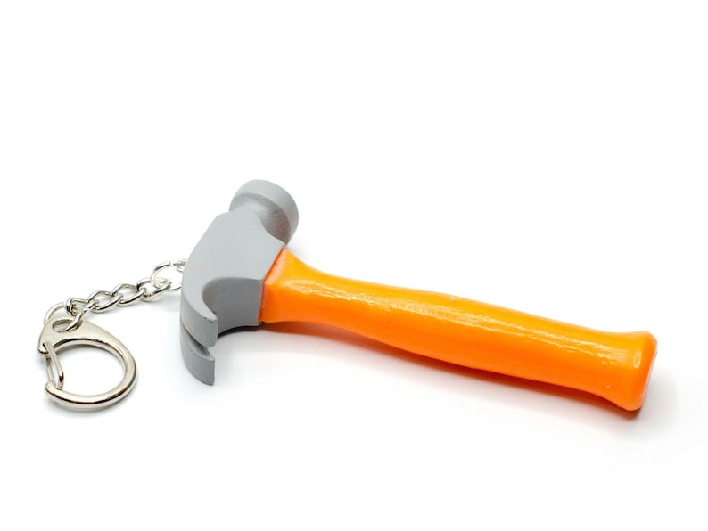 Claw Hammer Key Ring Chain Miniblings Tool image 1