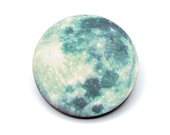 Moon brooch Miniblings badge pin universe space astronaut