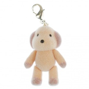 Dog Charm Pendant Zipper Miniblings Plush Character Pet Animal Velvety Flock