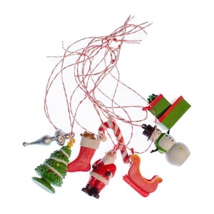 7 pièce pendentif bijou pendentif sapin de Noël Noël lot Père Noël Nikolaus