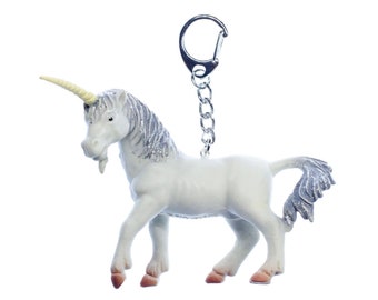 Miniblings Cheval poney fantaisie multicolore caoutchouc blanc licorne