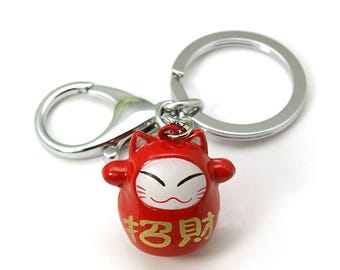 Lucky Cat Ring Miniblings Necklace Fortune