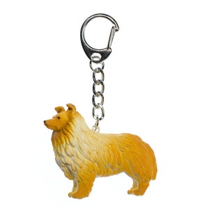 Collie Dog Key Ring Chain Miniblings Kids Children Sheepdog Pet Animal