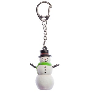 Snowman Key Ring Chain Keychain Miniblings Kids Children Christmas