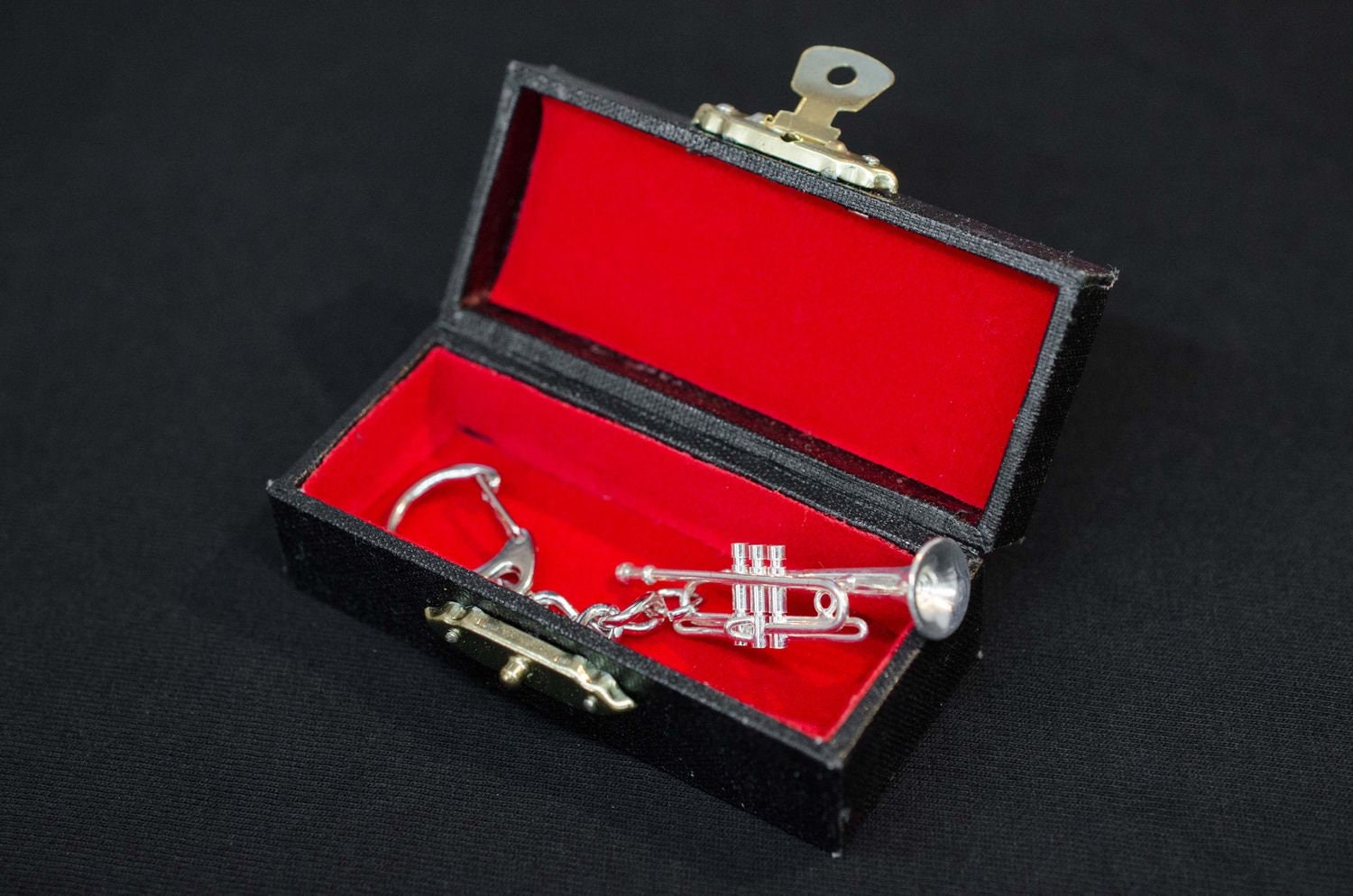Portachiavi Tromba Miniblings - Pendente Metallico Fatto A Mano