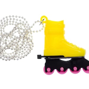 Inline Skates Inliner Roller Skates Rollerskate Necklace Miniblings 80Cm Yellow