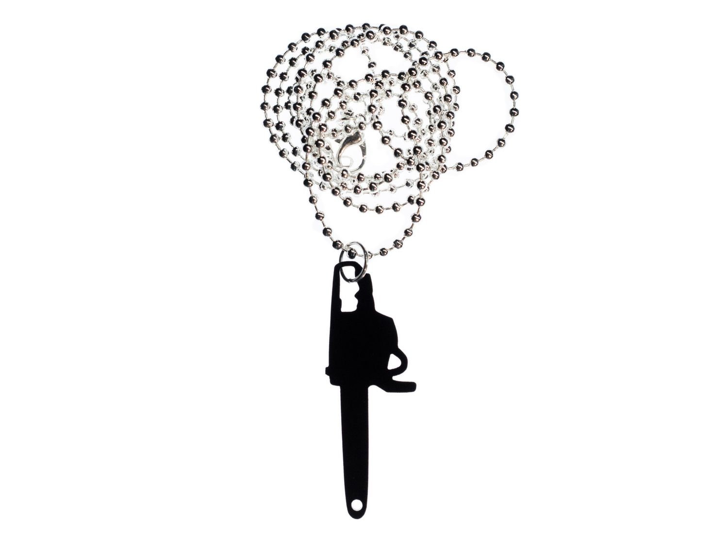 Miniblings Chainsaw Saw Necklace 80cm Craftswoman Splatter Halloween