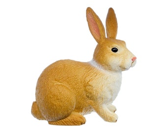 Kaninchen Brosche Miniblings Hase Häschen Ostern Osterhase Karnickel weiß Kragen