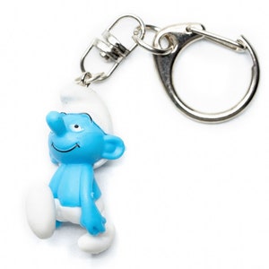 Lazy Smurf Keyring pendant pendant key ring sleepwalker dreamer Fauli