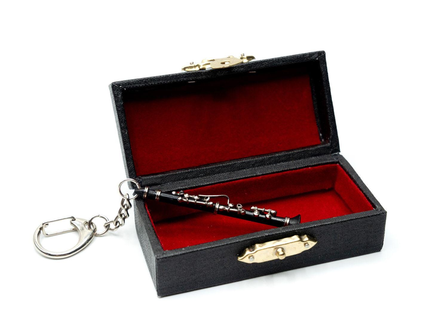 Clarinet Key Ring Chain Miniblings Musician Clarinetist Music +Box