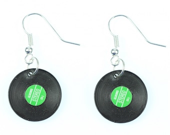Record Earrings Miniblings Records LP Vinyl DJ Music Green