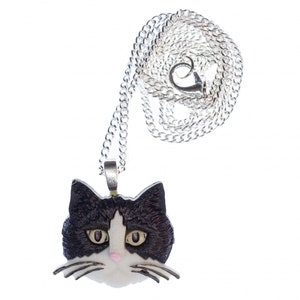 Les chats tête collier chats tête de chat 45cm Miniblings argent chaton chat