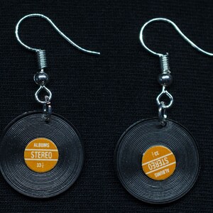 Orecchini Miniblings A Forma Di Disco In Vinile LP DJ Musica