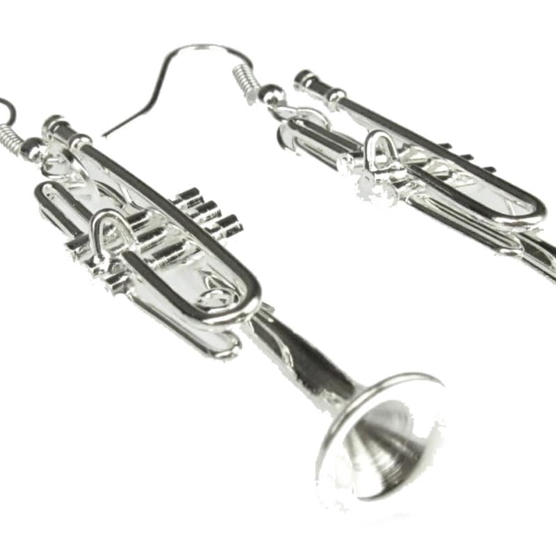 Miniblings Orecchini A Tromba Pendenti | Orchestra Strumento Musicale, Placcato Oro, Fatto A Mano In Germania
