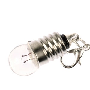 Light Bulb Glass Lamp Charm Pendant Zipper Pull For Bracelet Wristlet Miniblings
