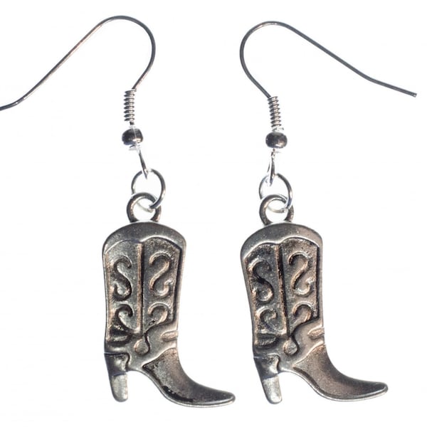 Cowboystiefel Ohrringe Miniblings Hänger Wilder Westen Cowboy Stiefel Cowgirl