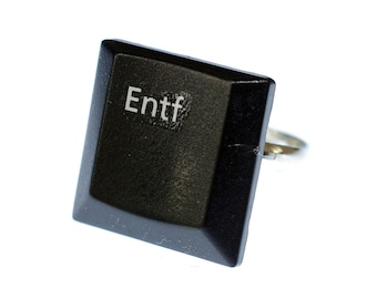 Entf Keyboard Ring Delete Key Miniblings Computer PC UPCycling Fingerring