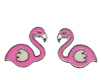 or rose tropicale flamant Miniblings Pink Party oiseaux