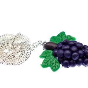 Grapes Wine Queen Necklace 45Cm Fruit Wines Winemaker Miniblings Red