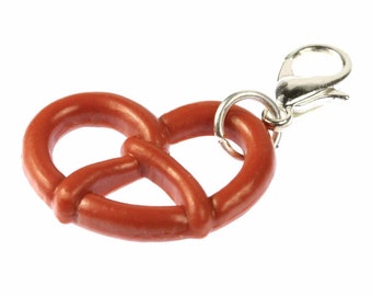 Pretzel Oktoberfest Charm Pendant Zipper Pull For Bracelet Wristlet Miniblings