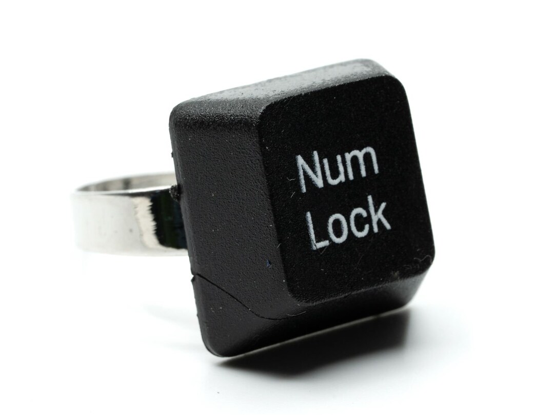 Num LOCK Button Keyboard Ring Pc Ring Miniblings Computer Keyboard ...