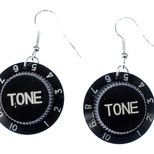Tone Poti Earrings Miniblings Volume Button Potentiometer Music Musician Guitar